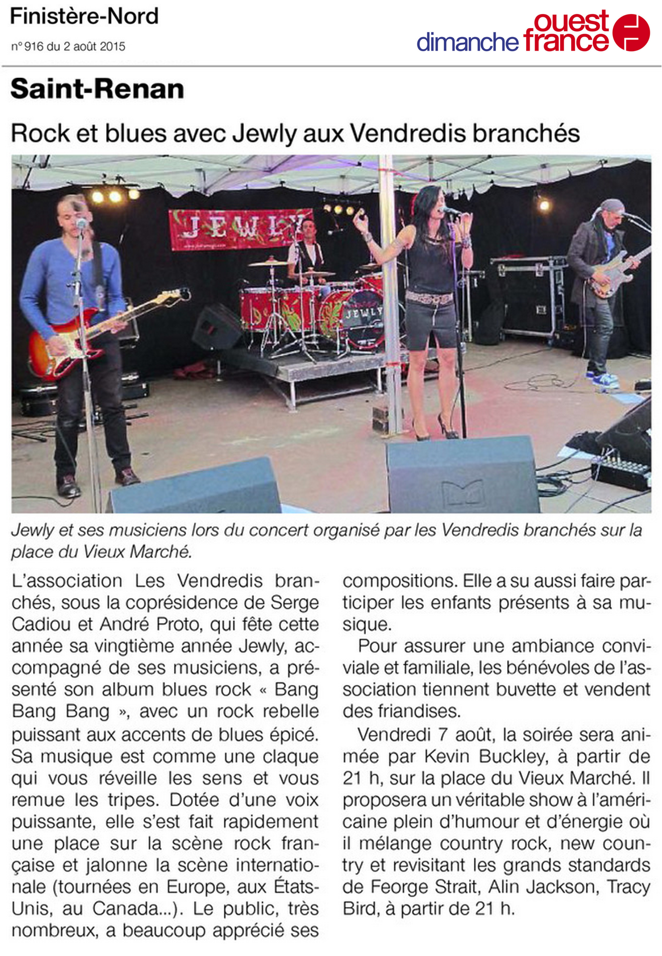 Ouest France – 02/08/2015